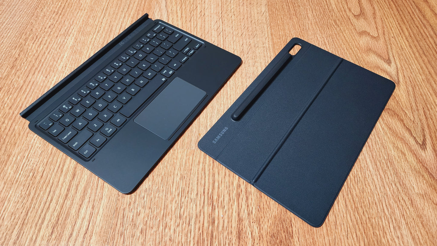 Samsung Galaxy Tab S7 Book Cover Keyboard, EF-DT870UBEGUJ, Black